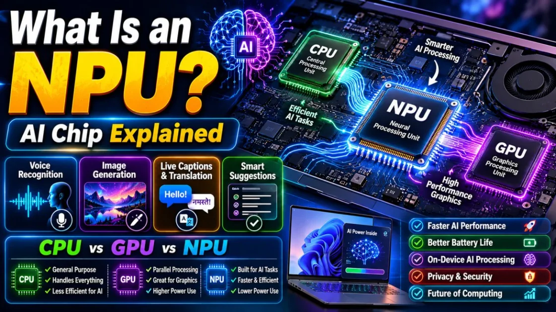What Is an NPU? Neural Processing Unit architecture powering AI features in modern laptops and AI PCs